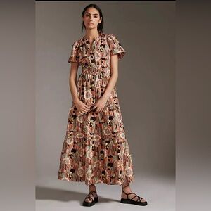 Anthropologie Somerset maxi dress, L